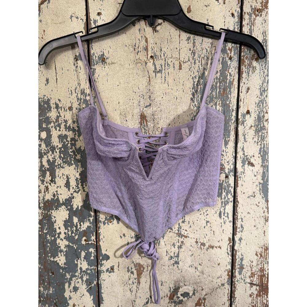 Urban Outfitters Out from Under purple corset top size medium